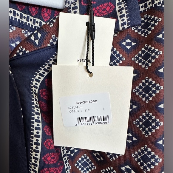 Sandro Loane Scarf-Print Shirt - Picture 5 of 5